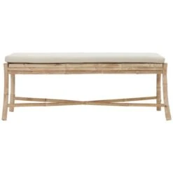 House Doctor Sedeo Bench With Cushion 130x38 Cm, Nature