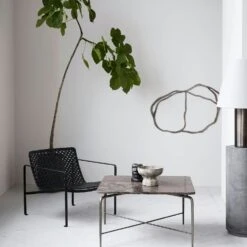 House Doctor Habra Lounge Chair, Black -Maze Furni Shop house doctor habra lounge chair 3