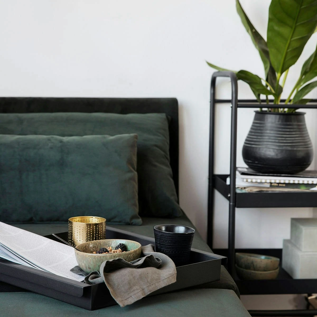 House Doctor Roll Trolley, Black 4 House Doctor Roll Trolley, Black - Image 4