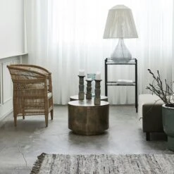 House Doctor Rota Coffee Table Antique Brass 30x50 Cm -Maze Furni Shop house doctor rota coffee table antique brass 4