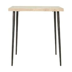 House Doctor Slated Side Table 70x70cm, Wood/Iron