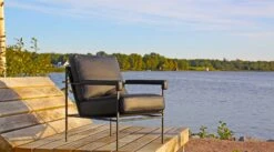 Seventy Five Armchair Leather, Black Edition -Maze Furni Shop jonas ihreborn seventy five armchair leather black edition 5