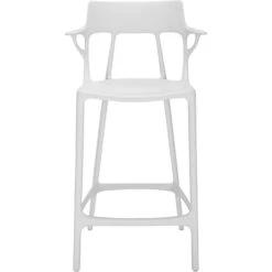 Kartell A.I. Bar Stool Recycled 65 Cm, White