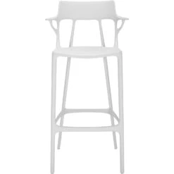 Kartell A.I. Bar Stool Recycled 75 Cm, White