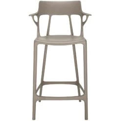 Kartell A.I. Bar Stool Recycled 65 Cm, Grey