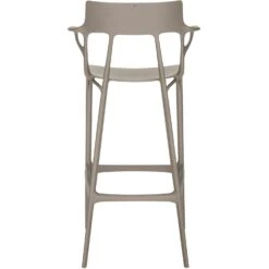 Kartell A.I. Bar Stool Recycled 75 Cm, Grey -Maze Furni Shop kartell ai bar stool recycled 7