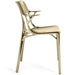 Kartell A.I. Metal Chair, Bronze -Maze Furni Shop kartell ai metal chair 2