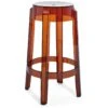 Kartell Charles Ghost Bar Stool 65 Cm, Amber