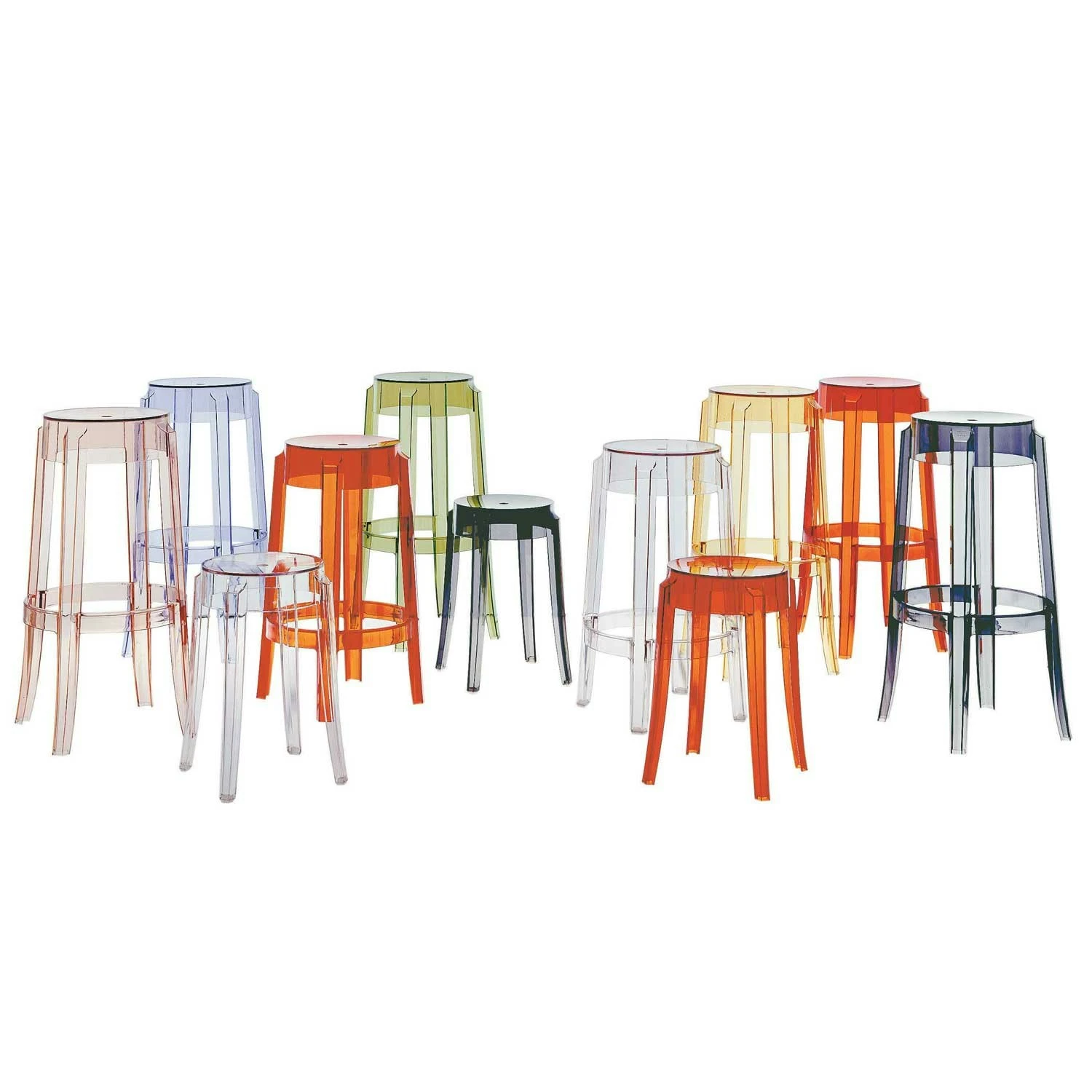 Kartell Charles Ghost Stool, Crystal 3 Kartell Charles Ghost Stool, Crystal - Image 3