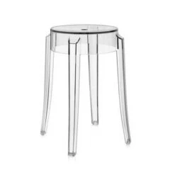 Kartell Charles Ghost Stool, Crystal