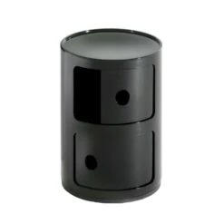 Kartell Componibili Modular System 2 Compartments, Black
