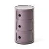 Kartell Componibili Modular System 3 Compartments, Purple