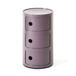 Kartell Componibili Modular System 3 Compartments, Purple