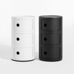 Kartell Componibili Modular System 3 Compartments, Matt White -Maze Furni Shop kartell componibili modular system 3 compartments 15