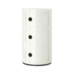Kartell Componibili Modular System 3 Compartments, White