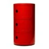 Kartell Componibili Modular System 3 Compartments, Red