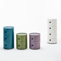 Kartell Componibili Modular System 4 Compartments, Blue -Maze Furni Shop kartell componibili modular system 4 compartments 2 2