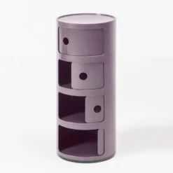 Kartell Componibili Modular System 4 Compartments, Black -Maze Furni Shop kartell componibili modular system 4 compartments 3 5