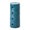 Kartell Componibili Modular System 4 Compartments, Blue
