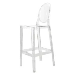 Kartell One More Bar Stool, 65 Cm, Clear