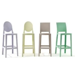 Kartell One More Bar Stool, 65 Cm, Clear -Maze Furni Shop kartell one more barstool 4