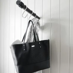 LIND DNA Swing Hanger 50cm, Black/Black Leather -Maze Furni Shop lind dna swing hanger 50 cm 7