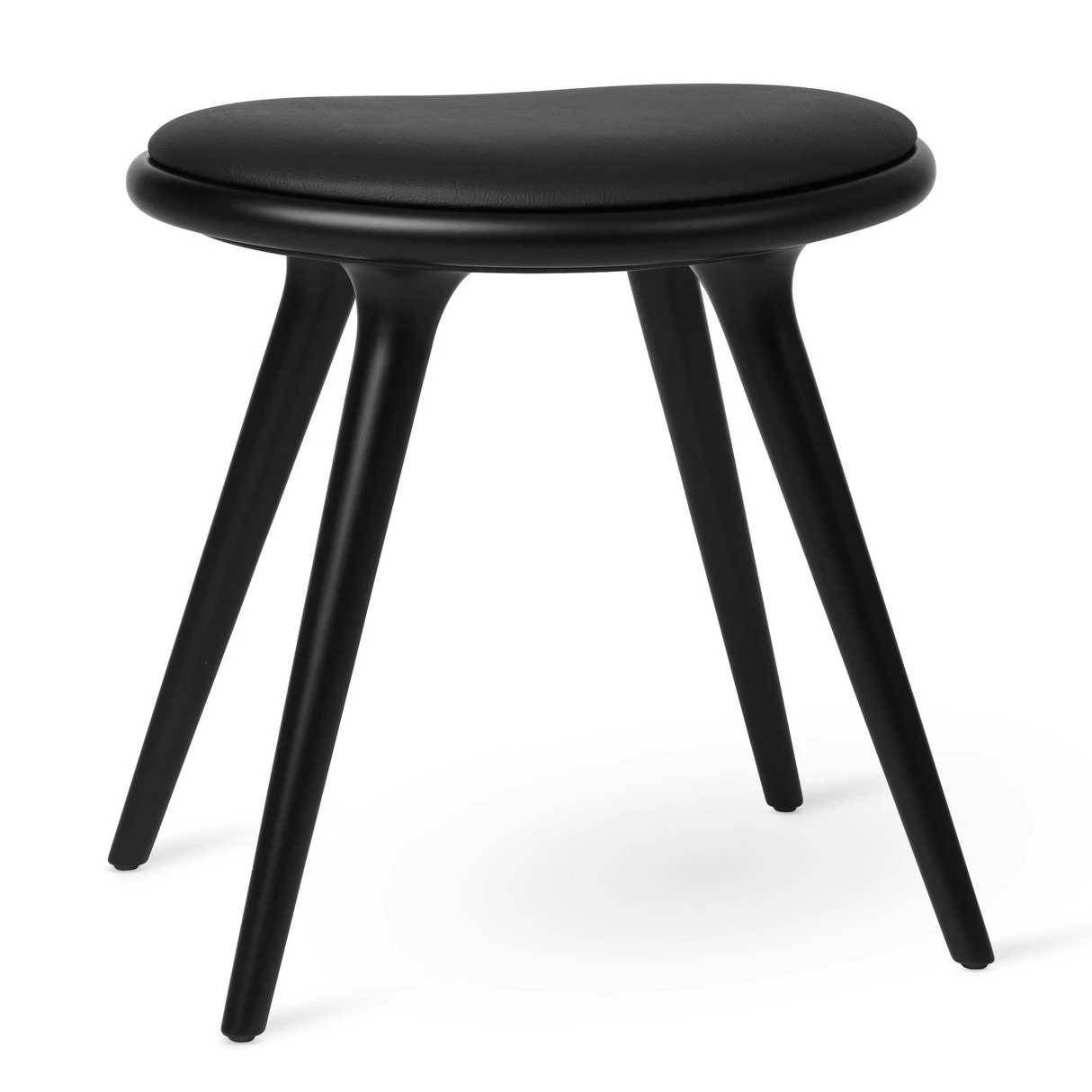 Mater Low Stool 47 Cm, Black Stained Beech 1 Mater Low Stool 47 Cm, Black Stained Beech