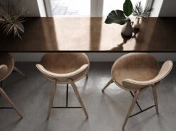 Mater The High Stool Backrest, Sirka Grey Lacquered Oak 7 Mater The High Stool Backrest, Sirka Grey Lacquered Oak -Maze Furni Shop mater the high stool backrest 2