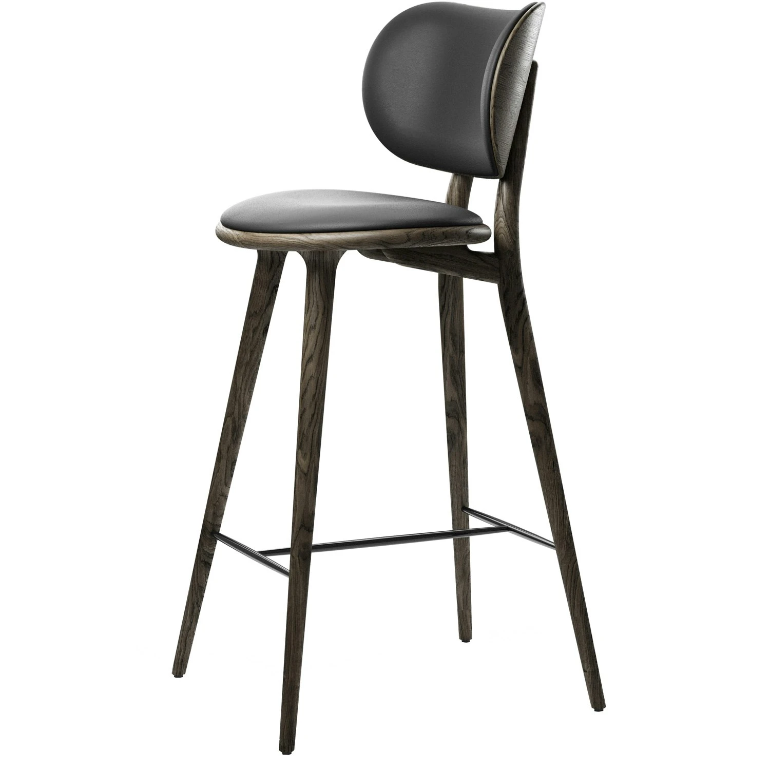 Mater The High Stool Backrest, Sirka Grey Lacquered Oak 1 Mater The High Stool Backrest, Sirka Grey Lacquered Oak