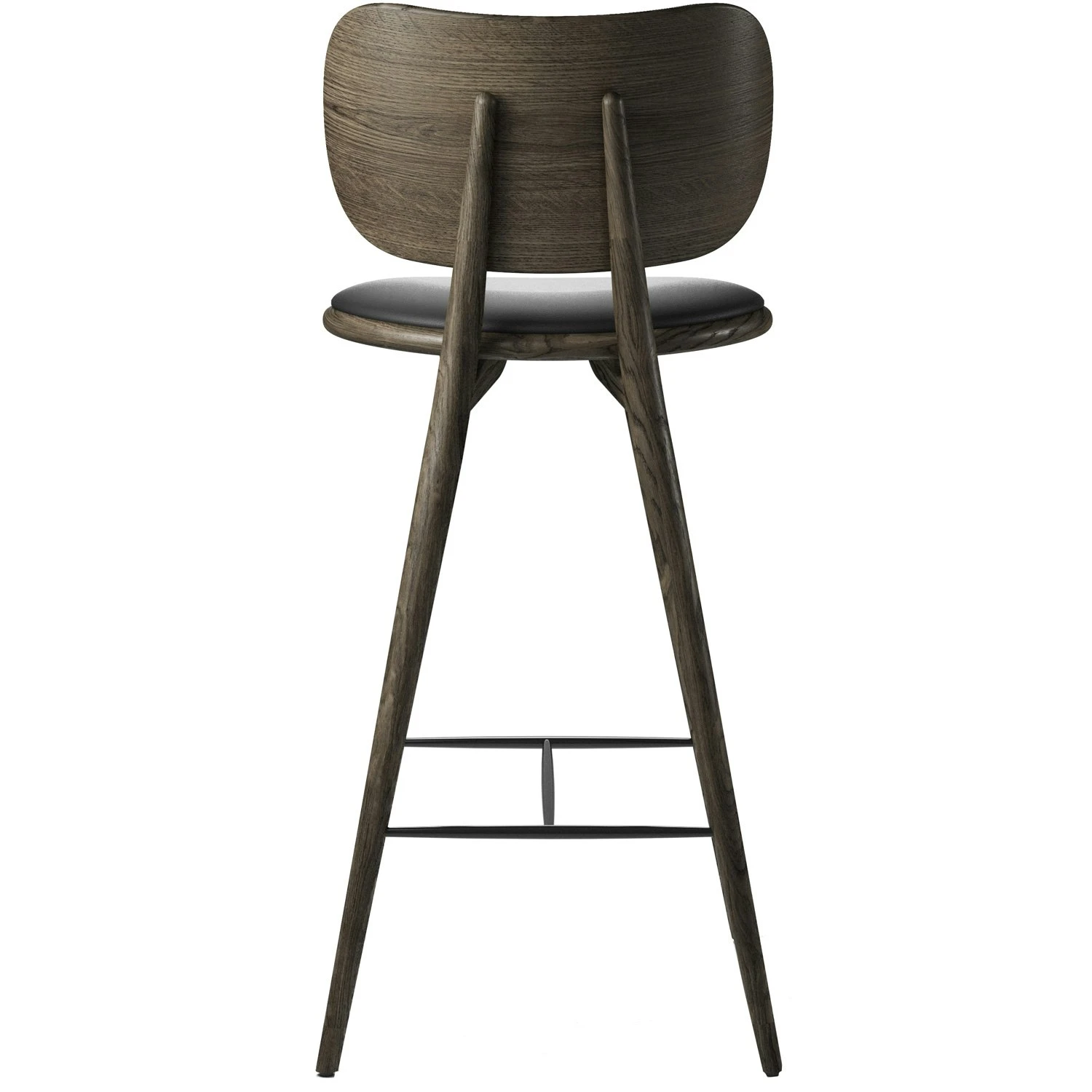 Mater The High Stool Backrest, Sirka Grey Lacquered Oak 2 Mater The High Stool Backrest, Sirka Grey Lacquered Oak - Image 2