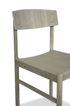 Rod Chair, White Wax Oiled Oak -Maze Furni Shop mavis chair rod white wax oil 3