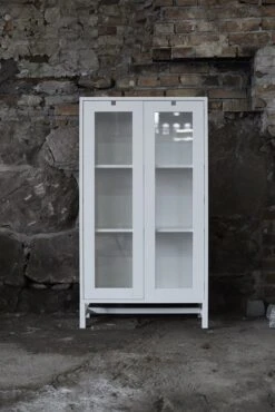 Falsterbo Cabinet 127 Cm Covered Doors, White -Maze Furni Shop mavis falsterbo cabinet 127 cm 3