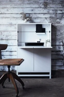 Falsterbo Desk, White Lacquer -Maze Furni Shop mavis falsterbo desk white lacquer 3