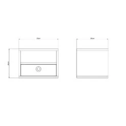 Höllviken Bedside Table Wall Mounted, Light Grey -Maze Furni Shop mavis hollviken bedside table wall mounted 1