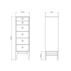 Höllviken Dresser 6 Boxes, Light Grey -Maze Furni Shop mavis hollviken chest of drawers 6 drawers 1