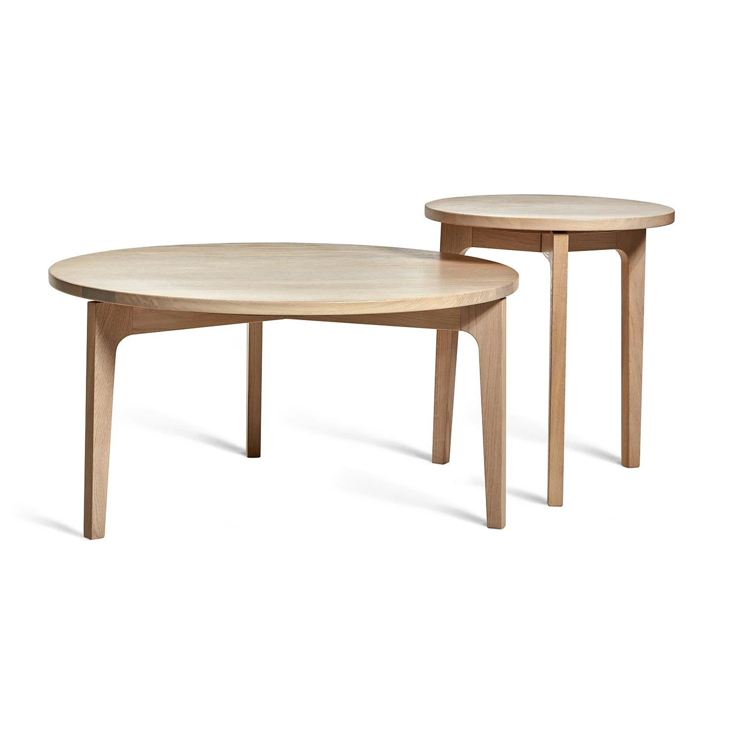 Höllviken Coffee Table Ø80x41 Cm, White Pigmented Oak 2 Höllviken Coffee Table Ø80x41 Cm, White Pigmented Oak - Image 2