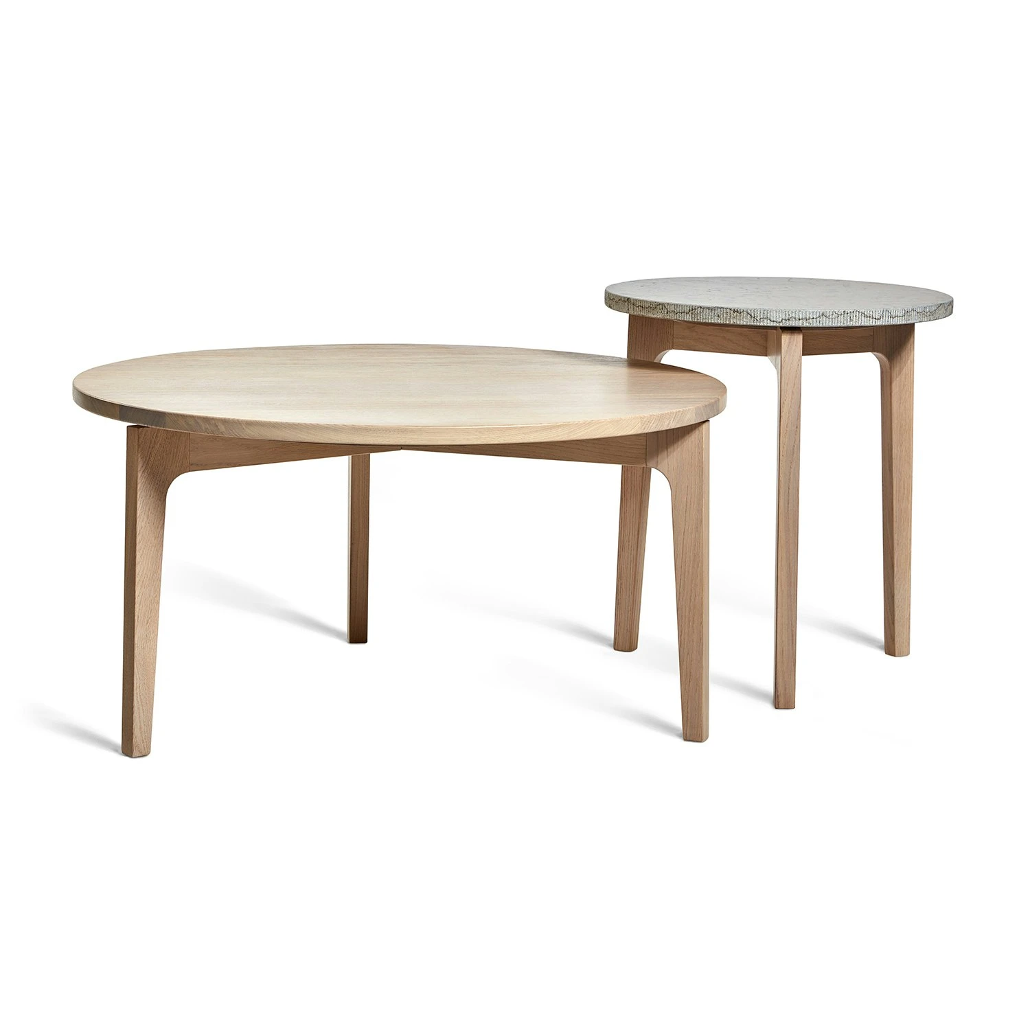 Höllviken Coffee Table Ø80x41 Cm, White Pigmented Oak 3 Höllviken Coffee Table Ø80x41 Cm, White Pigmented Oak - Image 3