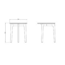 Höllviken Side Table Ø45x50 Cm, White Pigmented Oak -Maze Furni Shop mavis hollviken side table 45 cm 1 1