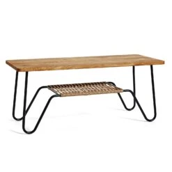 Marcel Coffee Table/Sideboard 120x50 Cm, Oiled Rustic Oak