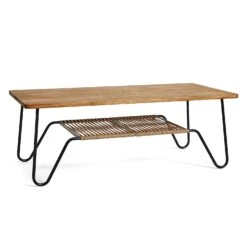 Marcel Coffee Table 140x70 Cm, Oiled Rustic Oak