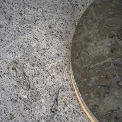 Dondo Side Table Ø45 Cm, Oak / Cut Limestone -Maze Furni Shop mavis sidobord dondo d45 vitpig matt ek kalksten 4