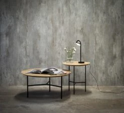 Tribeca Coffee Table Lacquered Oak / Black, 80 Cm -Maze Furni Shop mavis tribeca table lacquered oak black 2