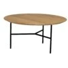 Tribeca Coffee Table Lacquered Oak / Black, 80 Cm