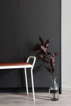 Maze Anyone Stool, White/Vintage Cognac -Maze Furni Shop maze anyone stool 9