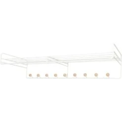 Maze Bill Hat Rack L 102 Cm, White / Birch