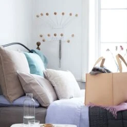 Maze Bill L Hanger, White -Maze Furni Shop maze bill l hanger 1