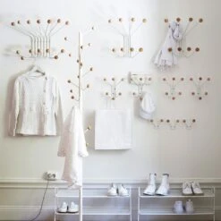 Maze Bill L Hanger, White -Maze Furni Shop maze bill l hanger 2