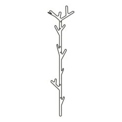 Maze Branch Coat Rack, Black