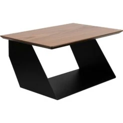 Maze Edgy Wood Shelf, Black Beauty / Walnut