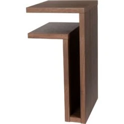 Maze F-Shelf Wall Shelf Left, Walnut